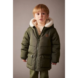 DEFACTO Baby Boy Water Repellent Fleece Century Hooded Puffer Jacket