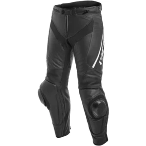 Dainese Delta 3 Negru-Alb 50 Pantaloni din piele