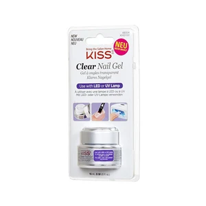 KISS UV/LED gel na nehty průhledný (Clear Nail Gel) 15 ml