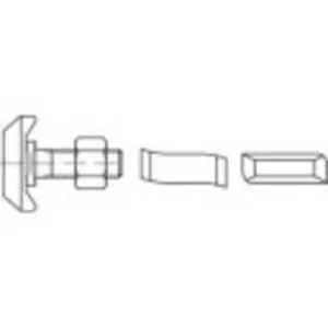 Šroub s T hlavou 1070227, N/A, M12, 40 mm, nerezová ocel, 25 ks