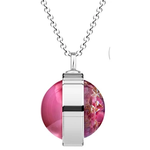 Preciosa Unikátní stříbrný náhrdelník Singularis Roza 6116 69 (řetízek, přívěsek)