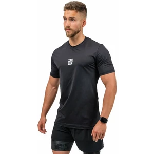 Nebbia Short-Sleeve Sports T-Shirt Resistance Black L T-shirt de fitness