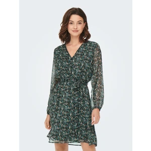 Green Women Floral Dress ONLY Cera - Women