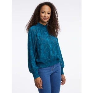 Orsay Blue Ladies Patterned Blouse - Women