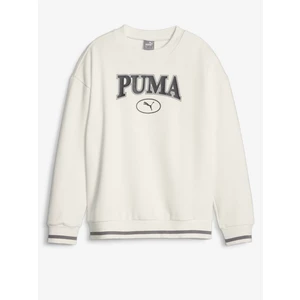 Cream Girls' Sweatshirt Puma Squad Crew - Girls