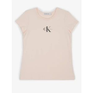 Light pink girly T-shirt Calvin Klein Jeans - Girls