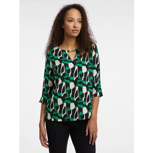 Orsay Green Ladies Patterned Blouse - Women