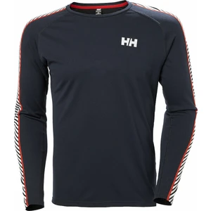 Helly Hansen Men's Lifa Active Stripe Crew Base Layer Navy L