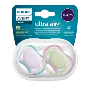 Philips AVENT Cumlík Ultra air neutral 0-6m dievča fialová 2ks