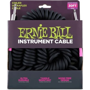 Ernie Ball P06044 Fekete 9 m Egyenes - Egyenes