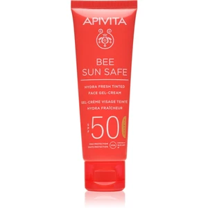 Apivita Express Beauty Ginkgo Biloba tónovaný gélový krém SPF 50 50 ml