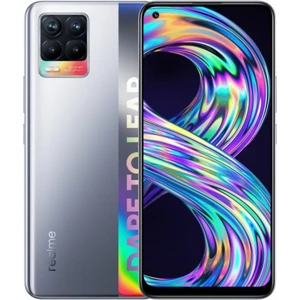 Mobilný telefón realme 8 128 GB - Cyber Silver (Rmx3085sl6... + dárek Mobilní telefon 6.4" AMOLED 1080 x 2400, procesor Helio G95 osmijádrový (2GHz),