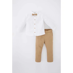 DEFACTO Baby Boy Shirt Collar Basic Twill 3-Piece Suit