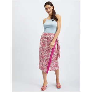 Orsay Pink Patterned Skirt - Women