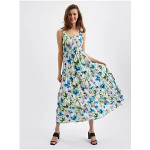 Orsay Blue-cream Women's Flowered Dress - Women