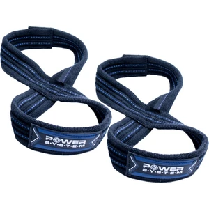 Power System Lifting Straps Figure 8 Silové Popruhy Trhačky Modré L/XL