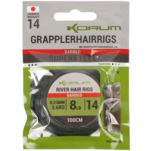 Korum náväzec grappler river hair rigs 1 m - veľkosť háčika 14 priemer 0,23 mm nosnosť 3,6 kg