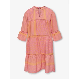 Pink girls' dress ONLY Alberte - Girls