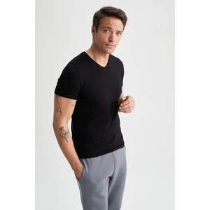 DEFACTO Slim Fit V-Neck Top