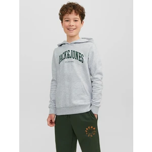 Light Grey Boys Brindle Hoodie Jack & Jones Josh - Boys