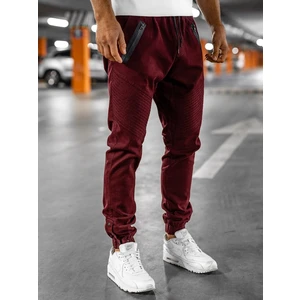 Pantaloni joggers bărbați bordo Bolf 0952