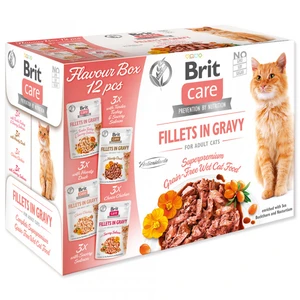 BRIT CARE cat kapsa FILLET in gravy - 12 x 85g