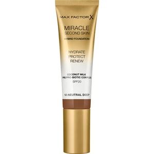 Max Factor Miracle Second Skin hydratační krémový make-up SPF 20 odstín 12 Neutral Deep 30 ml