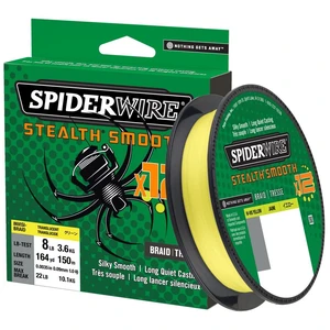 Spiderwire splétaná šňůra stealth smooth 12 hi-vis žlutá 150 m - 0,07 mm 6 kg