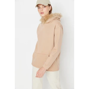 Trendyol Sweatshirt - Beige - Regular fit