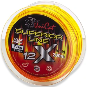 Uni cat splétaná šňůra 12 x superior line 200 m - 0,70 mm 71 kg