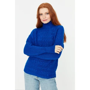 Trendyol Sweater - Blue - Regular fit