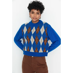 Trendyol Sweater - Blue - Regular fit