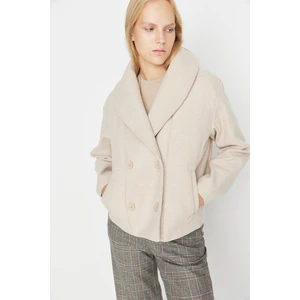 Trendyol Coat - Gray - Double-breasted