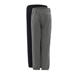 Trendyol Anthracite-Navy Blue 2-Pack Boy Knitted Slim Sweatpants