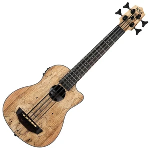 Kala U-Bass Spalted Maple Ukulele basowe Natural