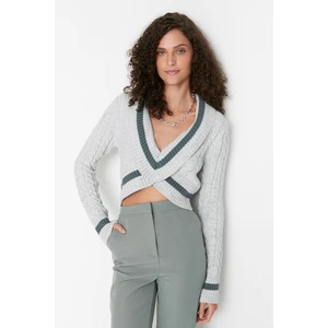 Trendyol Sweater - Gray - Regular fit