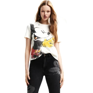 Desigual Dámske tričko To Meet U Mickey Regular Fit 22WWTK801000 XXL