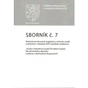 Sborník č. 7 Rozhodnutí okresních, krajských a vrchních soudů