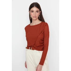 Trendyol Blouse - Brown - Regular fit