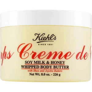 Kiehl's Creme de Corps Soy Milk & Honey Whipped Body Butter telové maslo s bambuckým maslom 226 g