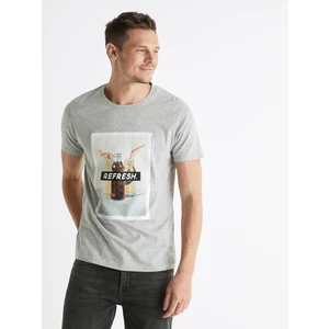 Celio Cotton T-shirt Berelax Refresh. - Men's