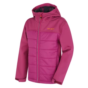 Husky Swany K 112, dark magenta Dětská softshell plněná bunda