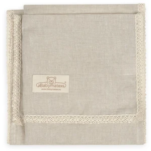 Babymatex Linen deka pre deti Brown 75x100 cm