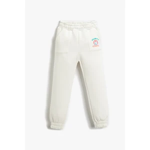 Koton Girl's White Sweatpants