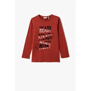 Koton T-Shirt - Red - Relaxed fit