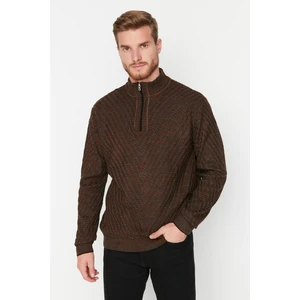 Trendyol Sweater - Braun - Slim fit