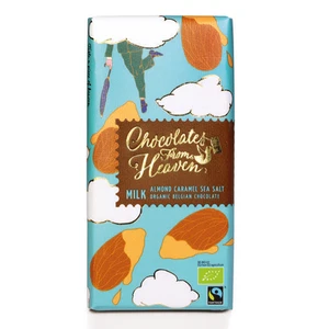 Chocolates from Heaven Mliečna čokoláda s mandľami, karamelom a morskou soľou mliečna čokoláda v BIO kvalite 100 g