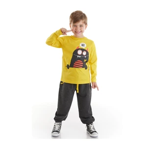 Denokids Two-Piece Set - Yellow - Relaxed fit