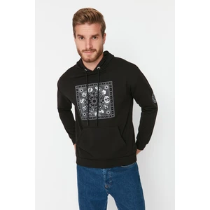 Trendyol Sweatshirt - Black - Fitted