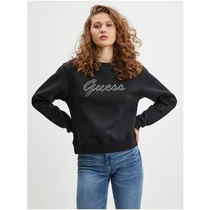 Black Womens Sweatshirt Guess Alona - Women